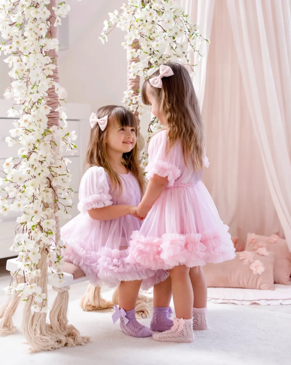 Mabel Kabarık Tütü Kız Çocuk Elbisesi - PEMBE