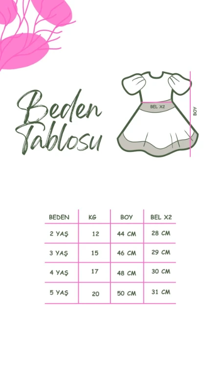 SANABEL Dantel Yaka Detaylı Fırfır Etekli Uzun Kollu Kız Çocuk Bayramlık Özel Gün Elbise - BEJ