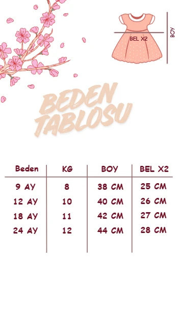 BETTY Kız Bebek Uzun Kollu Dantel Yaka Detaylı Özel Gün Bayramlık Elbise - PUDRA