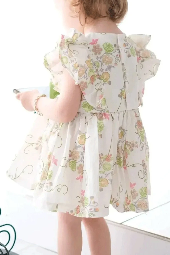 Kelly kız bebek bayramlık özel gün doğum günü romper - YEŞİL
