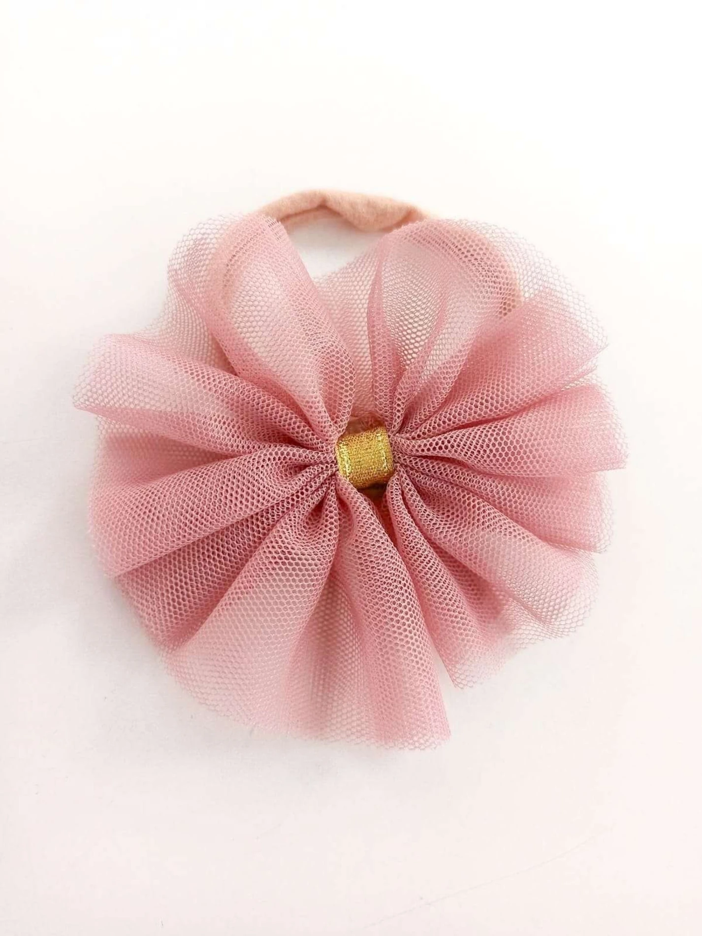 Rose Tül Fiyonk Bebek Tokası  - ROSE