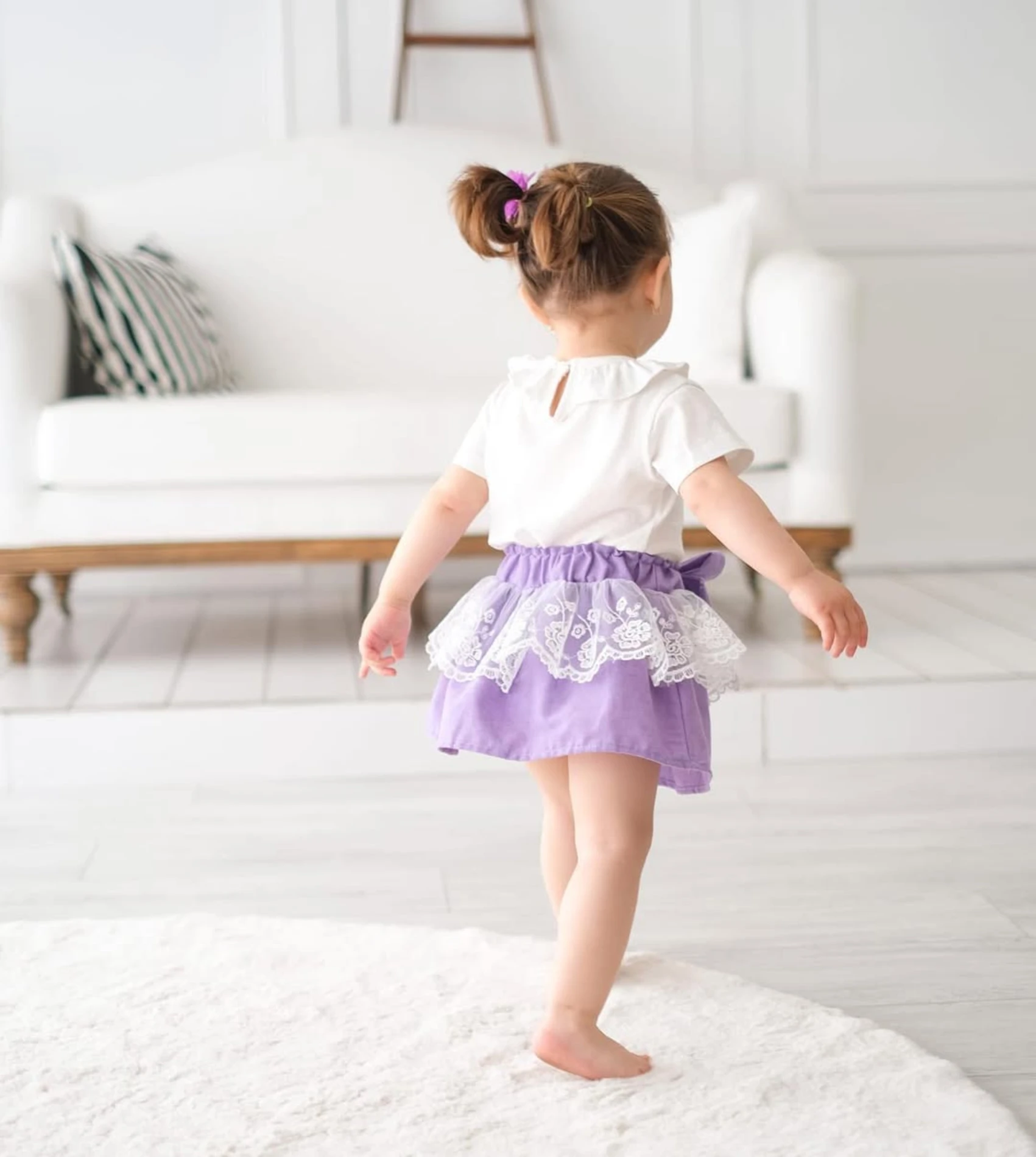 Berry Etekli Bebek Takım - LİLA