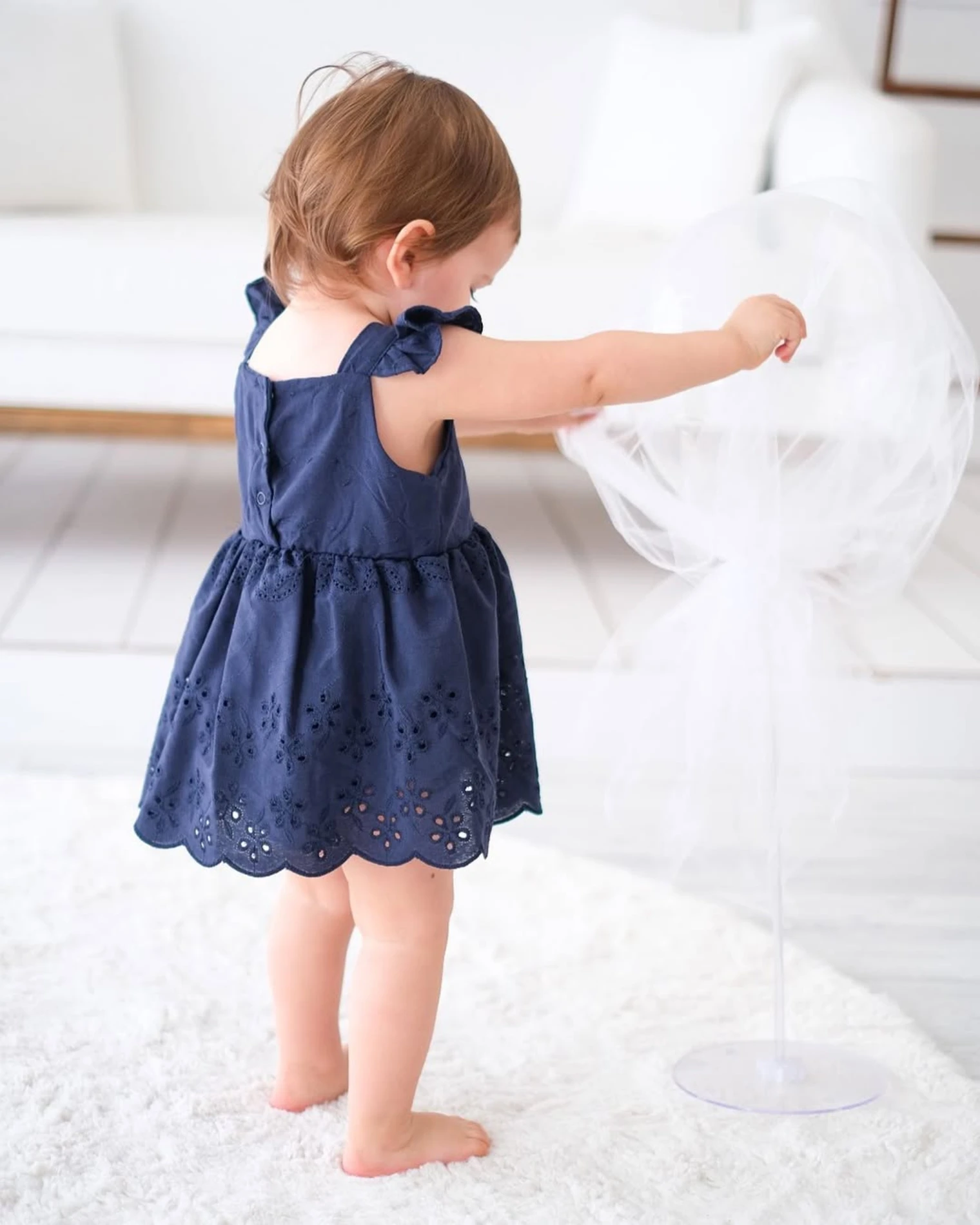 Maya Kız Bebek Romper - LACİVERT