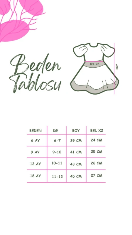 Alwin Bebek Elbise - ROSE