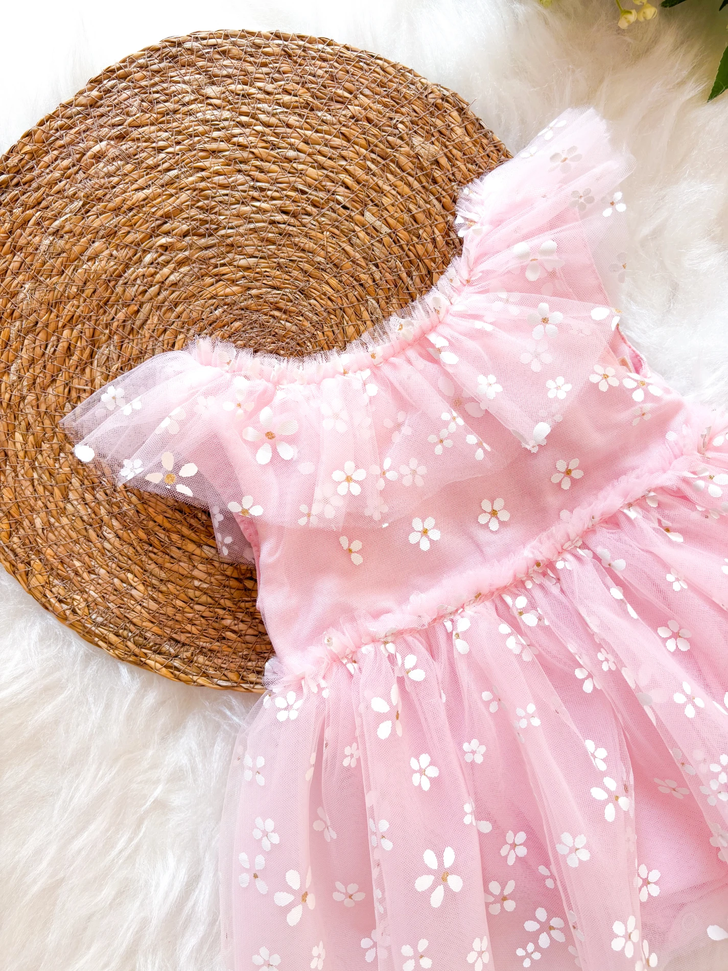 Dora Papatya Kız Bebek Romper - PEMBE