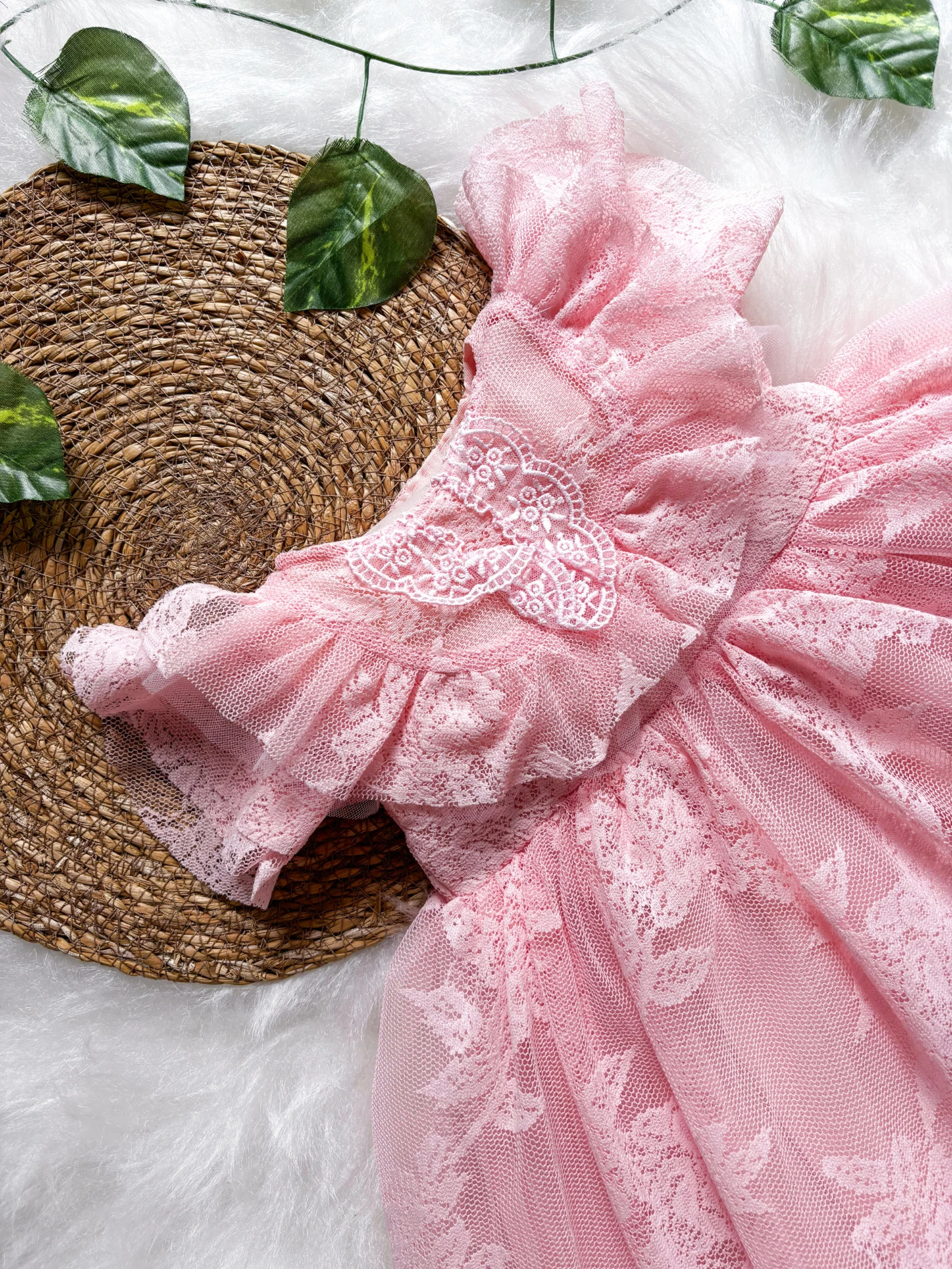 Yasemin Kız Bebek Elbise - PEMBE