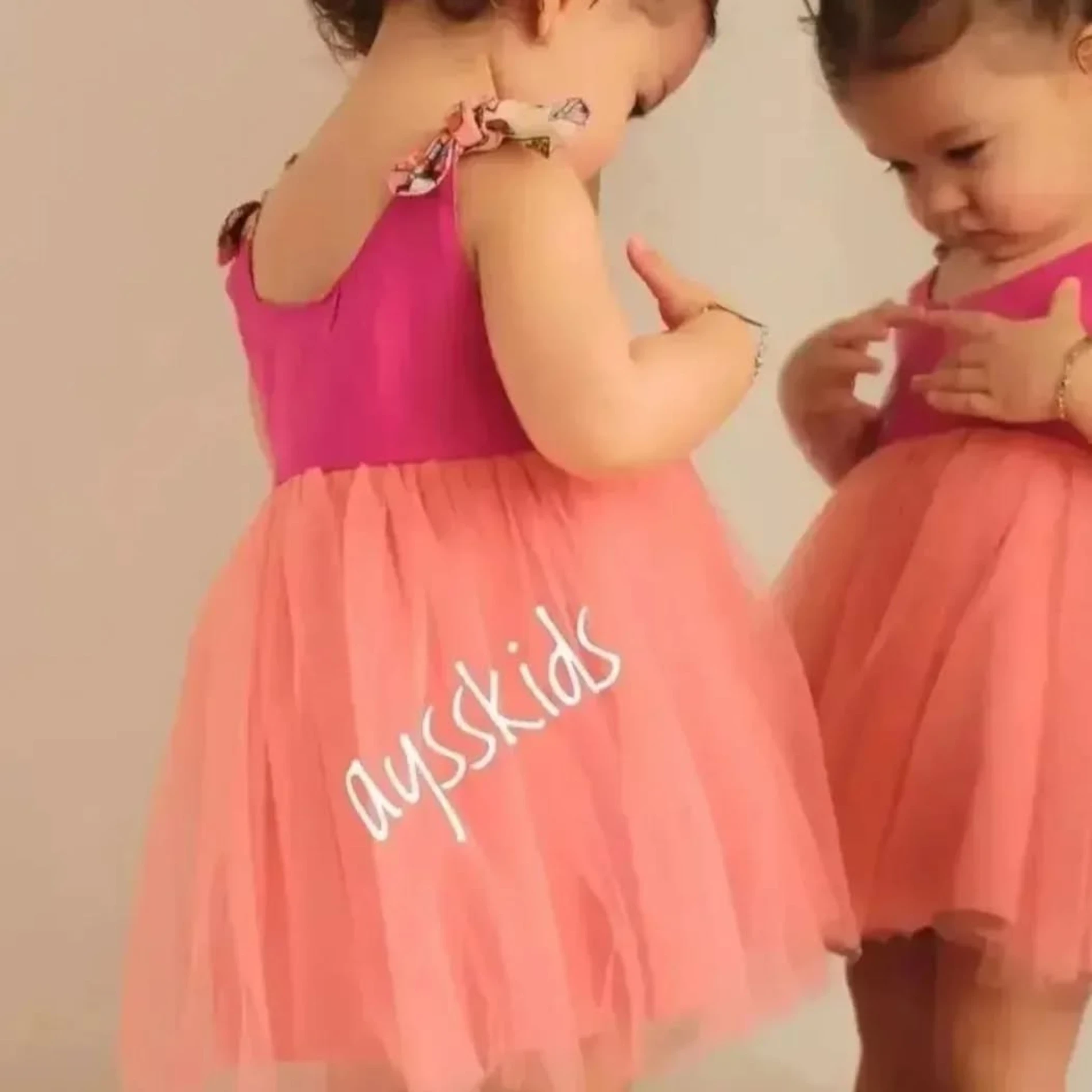 Happy Kız Bebek Elbise - PEMBE