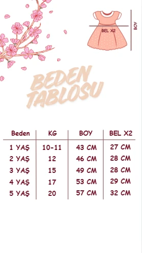 LOTUS Pul Payet Bayramlık Özel Gün Doğum Günü Kız Çocuk Parti Elbisesi - BEYAZ