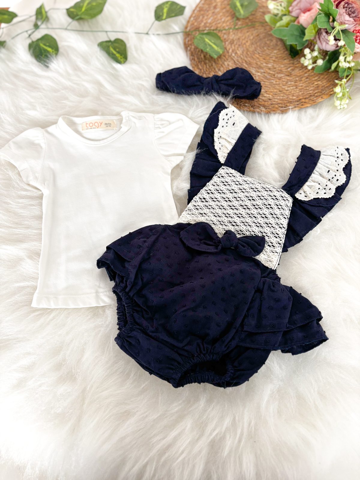 Leyal Kız Bebek Salopet Takım - Görsel 4