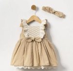 Lema Bandanalı Kız Bebek Elbise OUTLET - Görsel 2