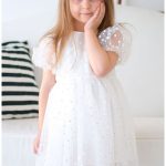 Papatya Kız Çocuk Elbisesi Özel Gün Düğün Doğum Günü