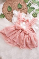 Mary Kız Bebek Tül Salopet Takım - Görsel 2