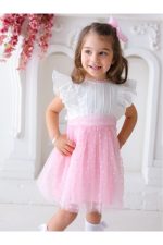 Kalpli Tütü Kız Bayramlık Elbise - Görsel 8