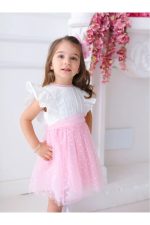 Kalpli Tütü Kız Bayramlık Elbise - Görsel 5