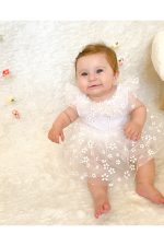 Dora Papatya Kız Bebek Romper - Görsel 8