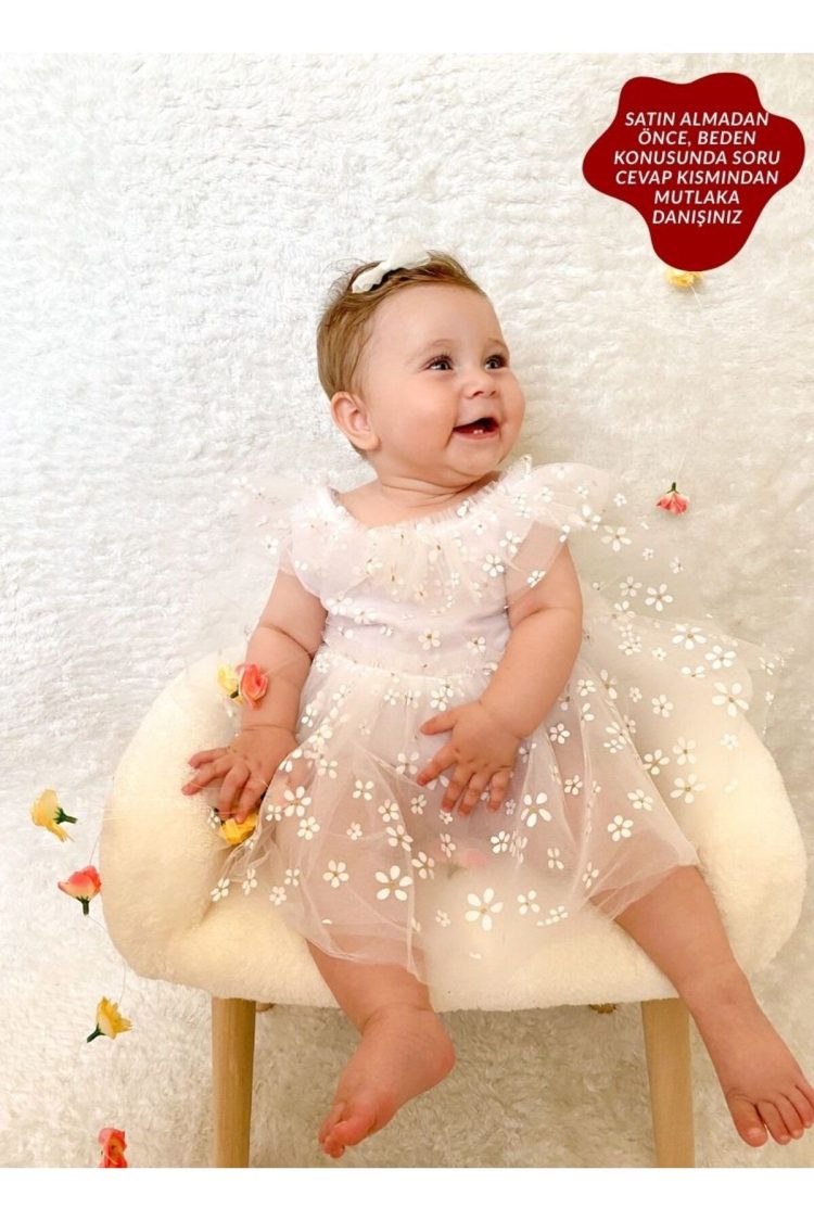 Dora Papatya Kız Bebek Romper - Görsel 7