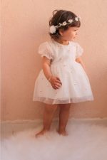 Beyaz Papatya Kız Çocuk Elbise (açıklamadaki Ölçülere Göre Satın Alınız)