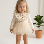 MERY Uzun Kollu Özel Gün Bayramlık Kız Bebek Elbise