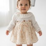 CLARA Uzun Kollu Etekli Özel Gün Bayramlık Kız Bebek Elbise