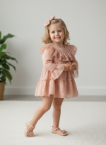 LEILA Bayramlık Kız Çocuk Doğum Günü ve Parti Elbisesi - Görsel 3