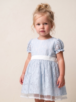 Emma Kız Çocuk Güpür Detaylı Elbise - Görsel 3