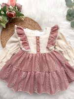 CASEY Bayramlık Uzun Kol Etekli Özel gün Kız Çocuk Elbise - Görsel 3