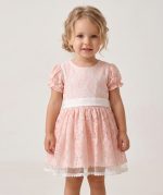 Emma Kız Çocuk Güpür Detaylı Elbise - Görsel 5