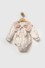 lana kız bebek çıtır çiçek desenli romper tulum - Görsel 3