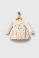 CLARA Uzun Kollu Etekli Özel Gün Bayramlık Kız Bebek Elbise - Görsel 2