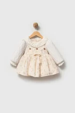 CLARA Uzun Kollu Etekli Özel Gün Bayramlık Kız Bebek Elbise - Görsel 4