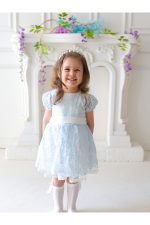 Emma Kız Çocuk Güpür Detaylı Elbise - Görsel 4