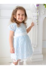 Emma Kız Çocuk Güpür Detaylı Elbise