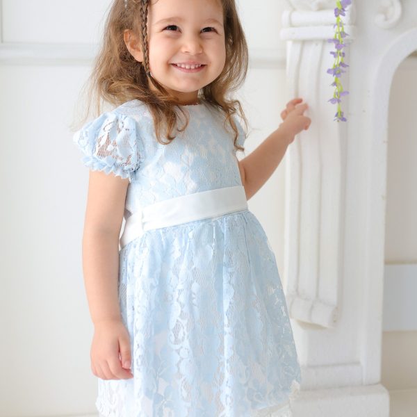 Emma Kız Çocuk Güpür Detaylı Elbise