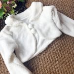 Peluş Kız Çocuk Uzun Kollu Ponponlu Bolero