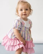 AVA Stil Bebek Yaka Kız Bebek Çocuk Bayramlık Özel Gün Elbise