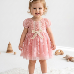 Manolya 2 Kız Çocuk Kabarık Prenses Tütü Doğum Günü Bayramlık Elbise