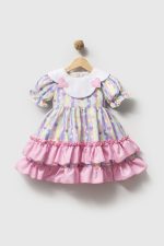 AVA Stil Bebek Yaka Kız Bebek Çocuk Bayramlık Özel Gün Elbise - Görsel 2