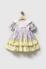 AVA Stil Bebek Yaka Kız Bebek Çocuk Bayramlık Özel Gün Elbise - Görsel 3