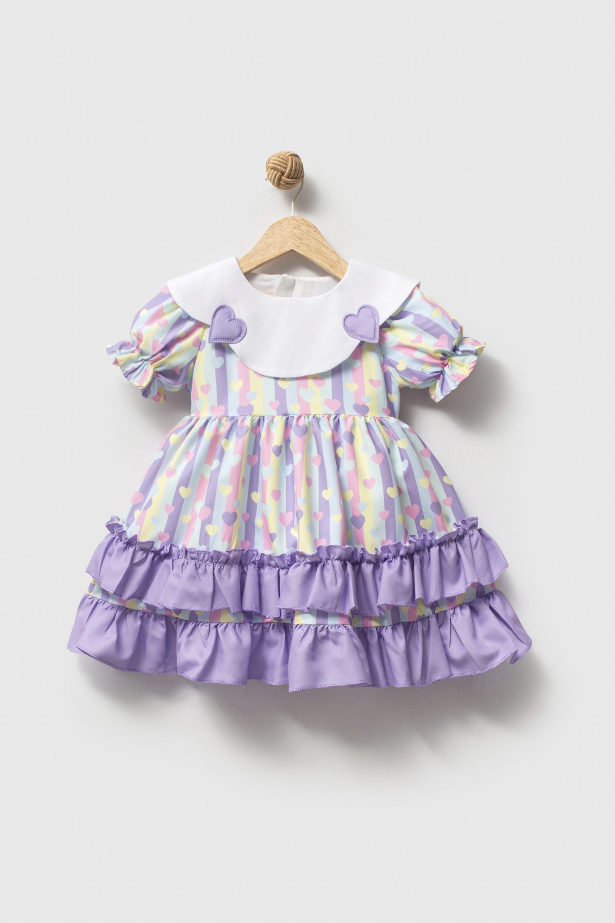 AVA Stil Bebek Yaka Kız Bebek Çocuk Bayramlık Özel Gün Elbise - Görsel 4