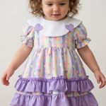 AVA Stil Bebek Yaka Kız Bebek Çocuk Bayramlık Özel Gün Elbise