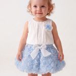 BERRY Kız Çocuk Bebek Gül Detaylı Kabarık Tütü Etekli 2'li Takım