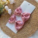 Gül Kurusu Pul Payet Kız Çocuk Bebek 2’Lİ Toka