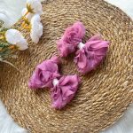 Gül Kurusu Tül Gül Detaylı Kız Çocuk Bebek 2'li Toka