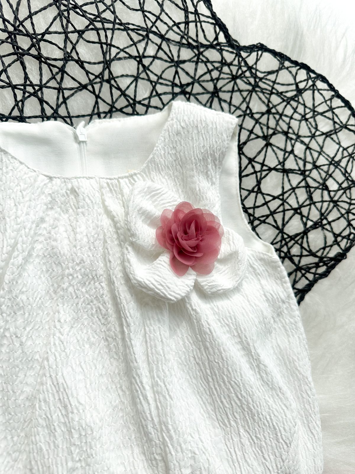 BERRY Kız Çocuk Bebek Gül Detaylı Kabarık Tütü Etekli 2'li Takım - Görsel 10