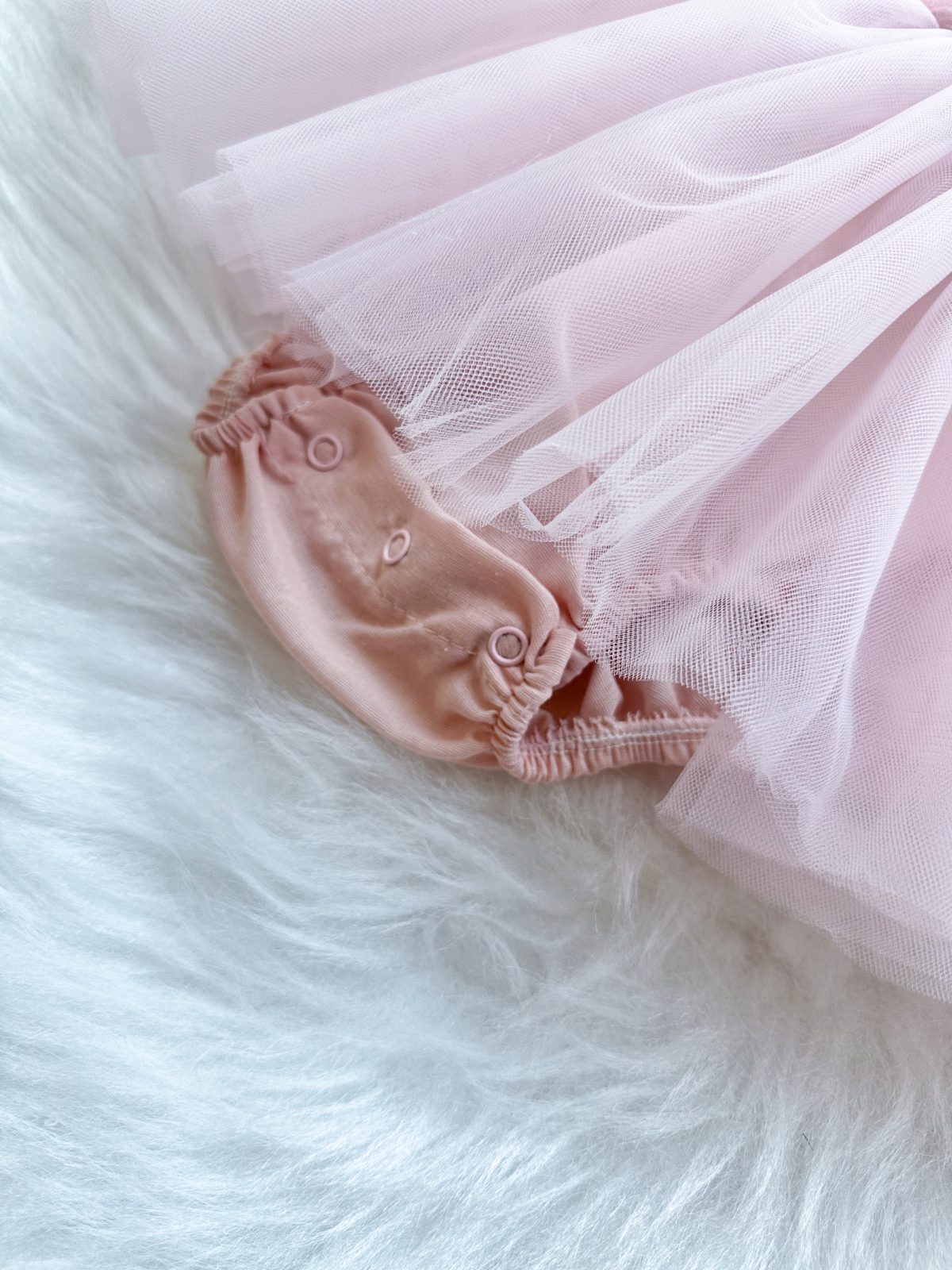 Bella Gül Detaylı Bayramlık Özel Gün Kız Çocuk Bebek Romper - Görsel 8