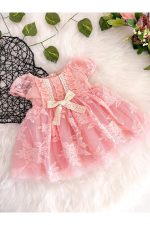 Manolya 2 Kız Çocuk Kabarık Prenses Tütü Doğum Günü Bayramlık Elbise - Görsel 6