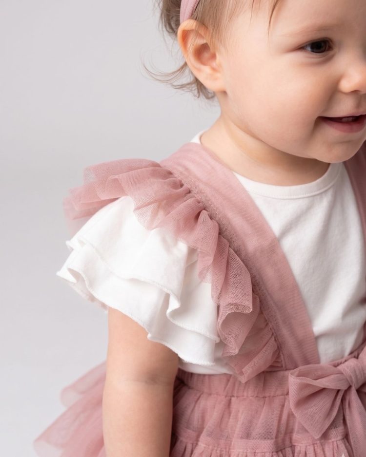 Alina Bayramlık Bandanalı Özel Gün Kız Bebek Çocuk Takım - Görsel 2