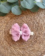 Pembe Tül Gül Detaylı Kız Bebek Saç Toka Bandanası - Görsel 2