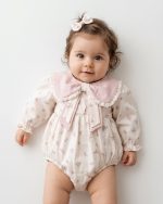 lana kız bebek çıtır çiçek desenli romper tulum