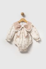 lana kız bebek çıtır çiçek desenli romper tulum - Görsel 3